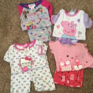 Girls size 4 PJ sets